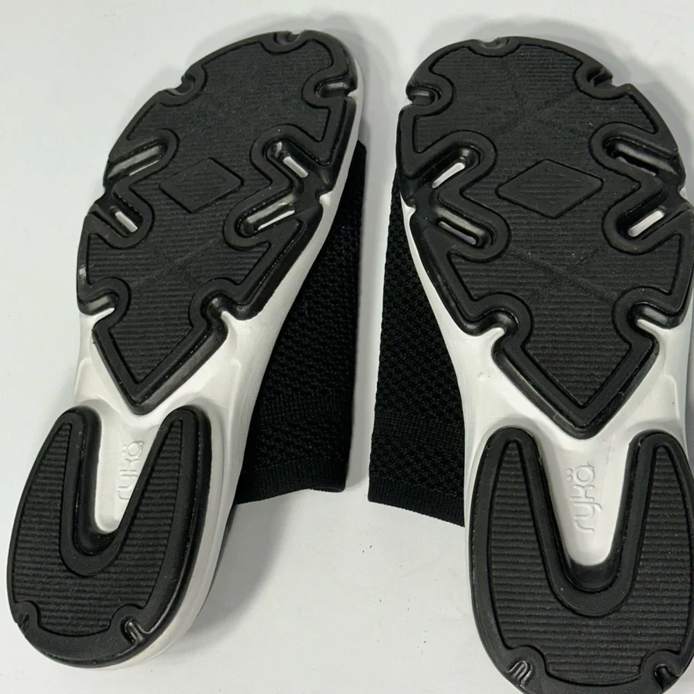 Black Slide Sandals with Camouflage Insole